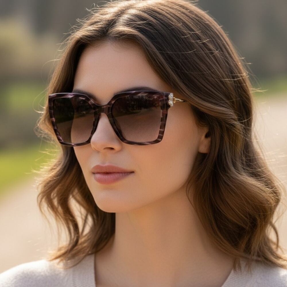 New! Chopard SCH371S 0909 Happy Hearts Women Sunglasses, Authentic - Picture 8 of 11